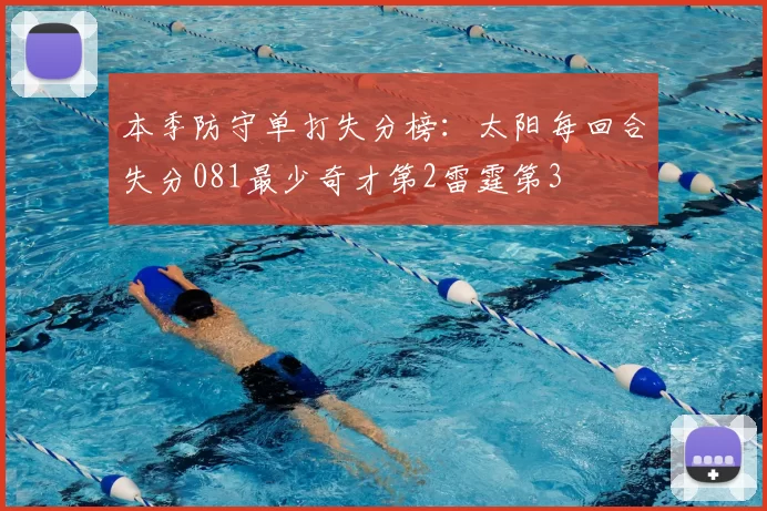本季防守单打失分榜：太阳每回合失分081最少奇才第2雷霆第3