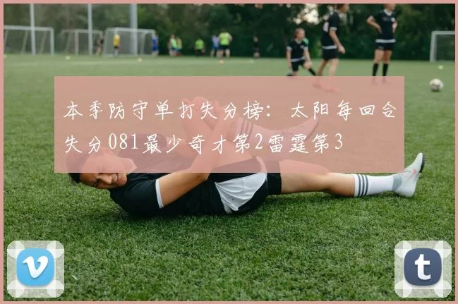 本季防守单打失分榜:太阳每回合失分081最少奇才第2雷霆第3