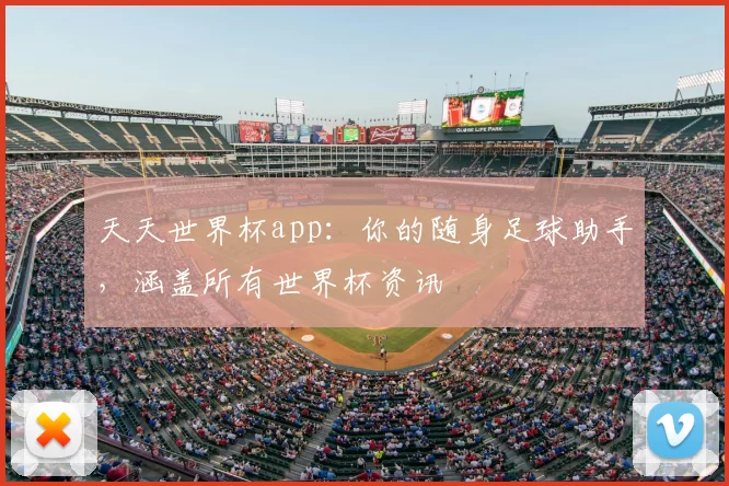 天天世界杯app：你的随身足球助手，涵盖所有世界杯资讯
